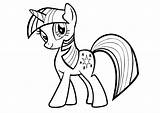 Pony Coloring Little Pages Print sketch template
