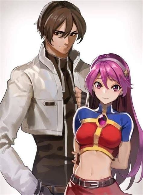 kyo kusanagi and athena asamiya kof series king of fighters