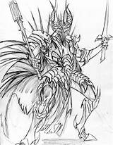 Sauron Lord Dark Deviantart sketch template