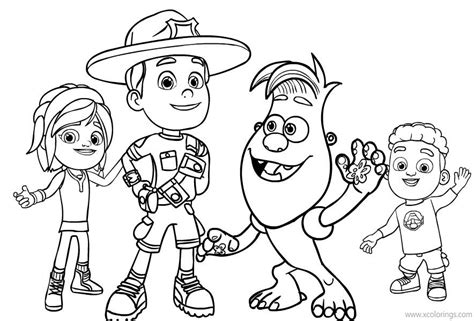 ranger rob coloring pages characters xcoloringscom