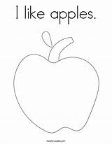 Coloring Apple Apples Green Print Noodle Colouring Pages Color Printable Sheet Sheets Twisty Kids Twistynoodle Large Fruit Food Fruits Printables sketch template