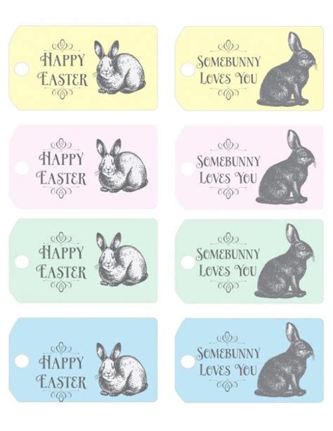 easter printable vintage easter tags easter tags