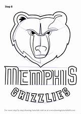 Grizzlies Memphis Logo Draw Step Coloring Drawing Pages Nba Tutorials Print Drawingtutorials101 Search Again Bar Case Looking Don Use Find sketch template