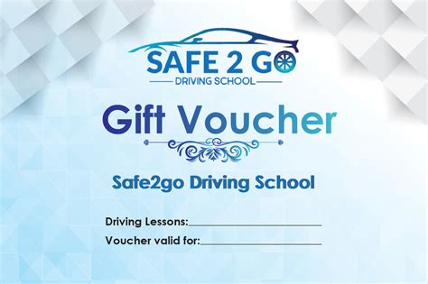 driving lessons gift voucher