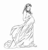 Pregnant Draw Embarazada Aarrows Colourbox Pregnancy Bocetos Vectorstock Barriga Embarazo Personas sketch template