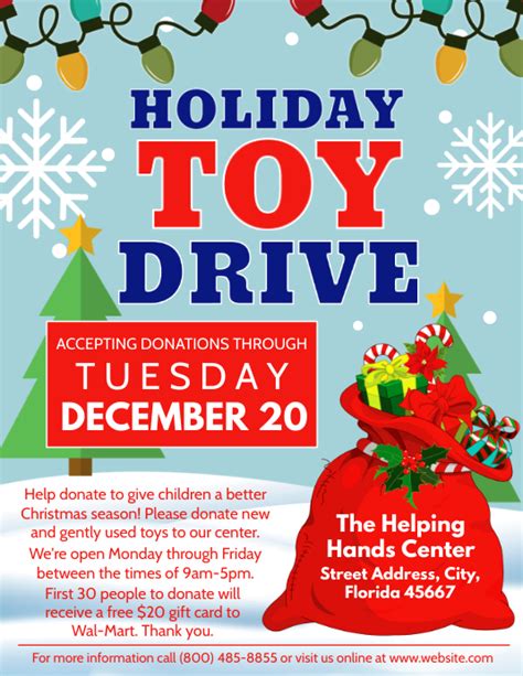 toy drive postermywall