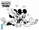 Mickey Minnie Coloring Mouse Pages Together Hellokids Disney Kids Color Online Print Printables Choose Board sketch template