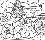 Paint Princesse Magique Princesses Printables Zahlen Coloritbynumbers Malen Getdrawings Kleurplaten Classique Bezoeken Numéro Gackt sketch template
