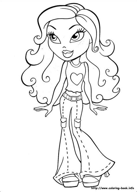bratz coloring picture cartoon coloring pages mermaid coloring pages