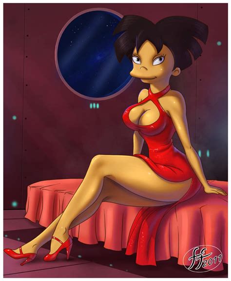 amy wong in red dress by 14 on