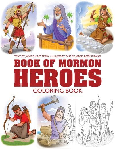 book  mormon heroes coloring book book  mormon book  mormon