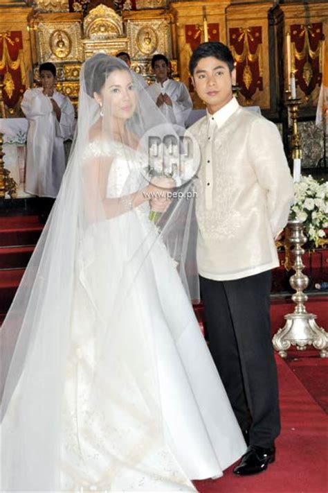 On The Set Coco Martin And Julia Montes Wedding Scene