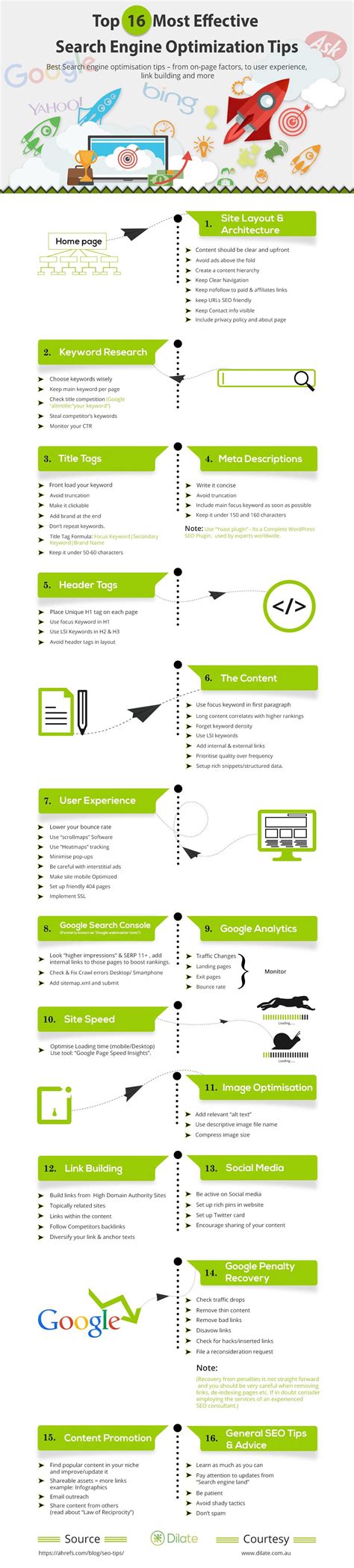 top   effective search engine optimization tips  infographic