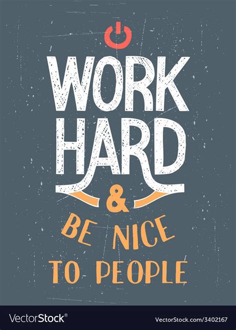 work hard motivational poster vector image  hard work quotes hard