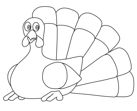 print   turkey coloring pages   kids