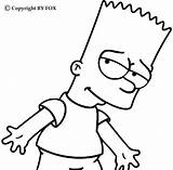 Bart Coloring Pages Simpsons Para Dibujos Colorear sketch template