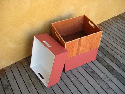 reclaimed plywood storage boxes tom provost furniture tom provost