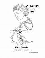 Chanel Coco Shero sketch template