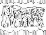 Coloring Alley Doodles Dibujos Classroom Mondays Calender Classroomdoodles sketch template