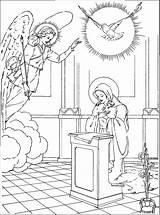 Gabriel Annunciation Archangel Familyfeastandferia Visitation St Archangels sketch template