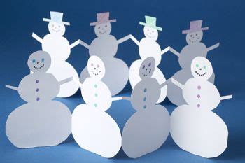 paper snowman chain great   year olds   paper crafts winter crafts moms crafts