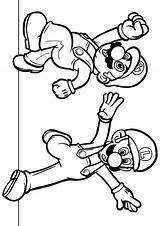 Mario Coloring Print Pages sketch template