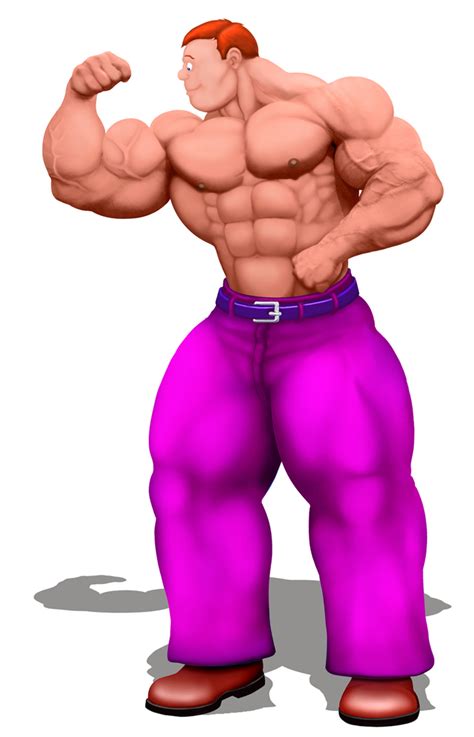Muscle Man Cartoon Character
