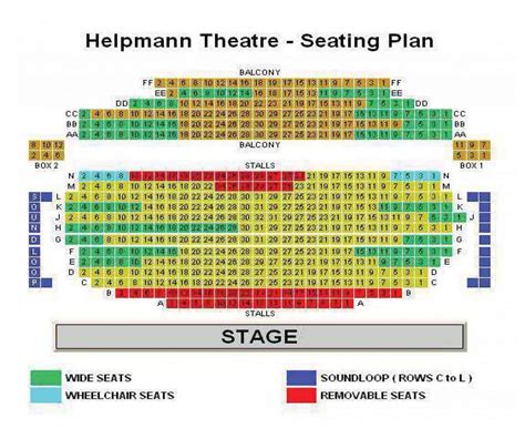 sir robert helpmann theatre seating capacity plan mount gambier