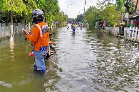 lebih  sepekan banjir  rendam  kecamatan  kudus halaman