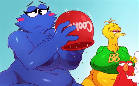 Post 3128893 Big Bird Cookie Monster Elmo Rule 63 Sesame