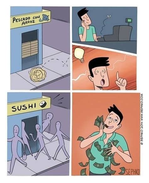 Destacados 3h Memes Sushi Fictional Characters