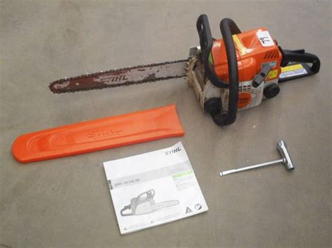 stihl msc chainsaw set runs loretto equipment   bid
