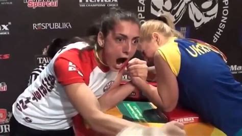 arm wrestling female russia vs ukraine youtube