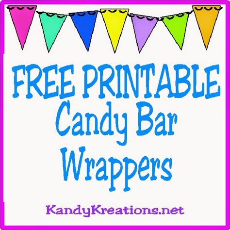 diy party mom  printable candy bar wrappers