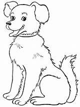 Dog Coloring Pages Dogs Animals Drawing Printable House Happy Pet Baby Wild Color Kids Sheets Drawings Colouring African Beautiful Two sketch template