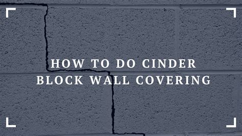 cinder block wall covering  ideas  beautify  home