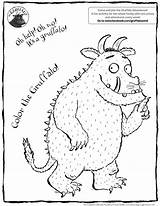 Coloring Gruffalo Pages Sheet Popular sketch template