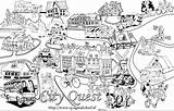 Coloring Pages City Cities Print Popular sketch template