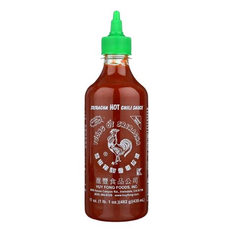 Case Of 12 Huy Fong Hot Chili Sauce Sriracha 17 Oz