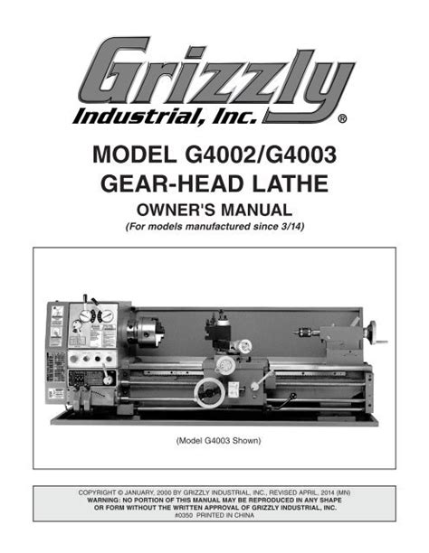 model gg gear head lathe grizzlycom