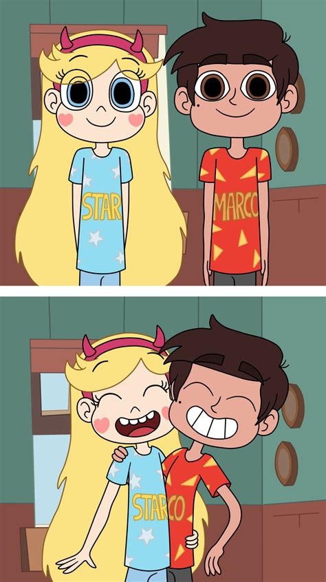 star and marco wear their name t shirts together by deaf machbot on
