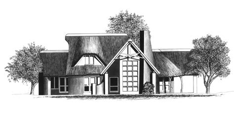 thatched home plans  thatched house plans