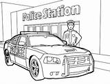 Colouring Printable Police Officer Book Drawing sketch template
