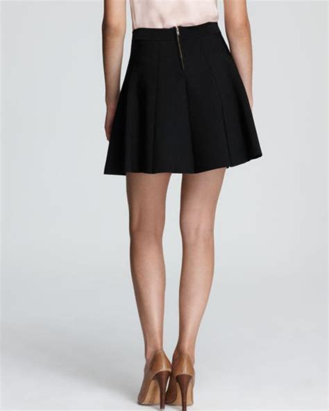 lyst parker skirt zoey pleated in black
