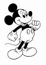 Mickey Mouse Coloring Pages Kids Printable Print sketch template