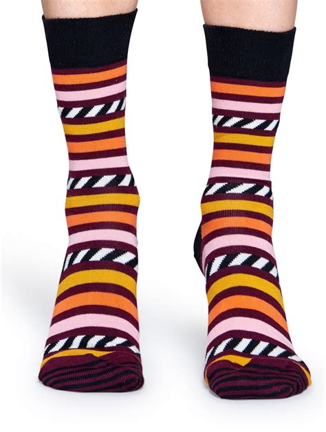 happy socks stripe and stripe damessokken herensokken sas01