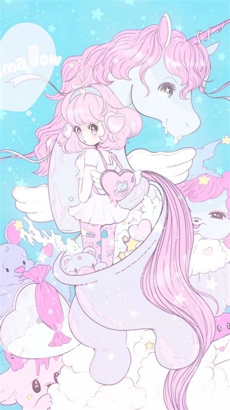 anime girl unicorn wallpapers wallpaper cave