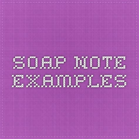 soap note examples soap note soap notes
