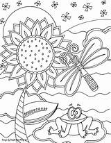 Coloring Pages Doodle Alley Sunshine Printable Insect Color Colouring Quotes Sheets Garden Animal Sunflower Zendoodle Adult Print Flower Pond Getcolorings sketch template