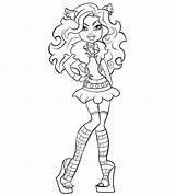 Monster High Coloring Kids Pages Color Print sketch template
